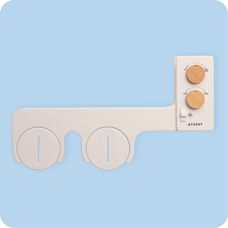 TUSHY Spa 3.0 Premium Bidet Attachment, Dual Temp Cold & Warm Water, Self Cleaning, Adjustable Pressure Nozzle & Angle Control