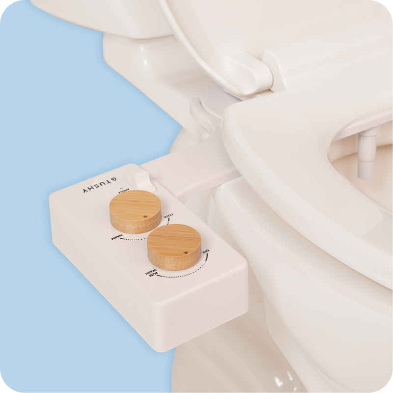 TUSHY Spa 3.0 Premium Bidet Attachment, Dual Temp Cold & Warm Water, Self Cleaning, Adjustable Pressure Nozzle & Angle Control