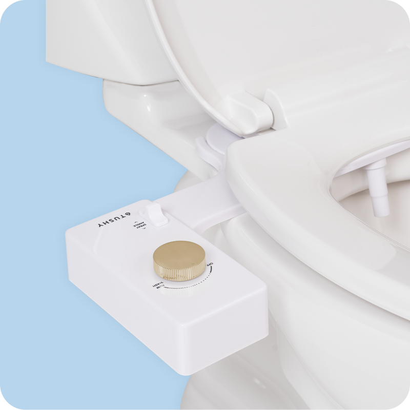 TUSHY Classic 3.0 Non-Electric Bidet Attachment, Adjustable Water Pressure, Angle Control & Easy Home Installation