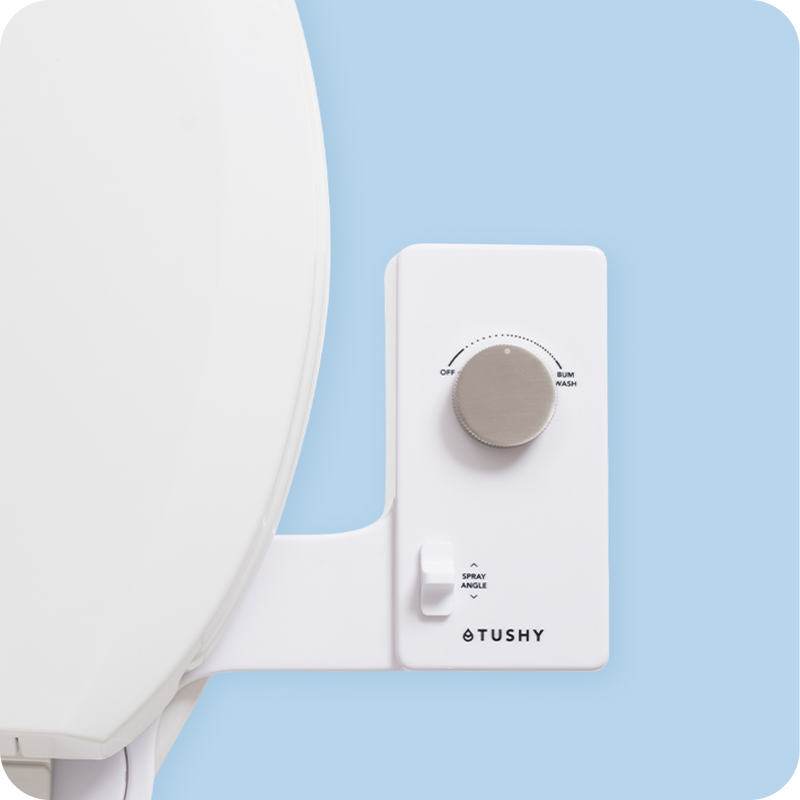 TUSHY Classic 3.0 Non-Electric Bidet Attachment, Adjustable Water Pressure, Angle Control & Easy Home Installation