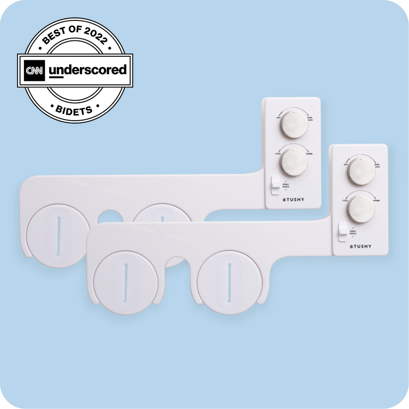 TUSHY Spa 3.0 Premium Bidet Attachment, Dual Temp Cold & Warm Water, Self Cleaning, Adjustable Pressure Nozzle & Angle Control