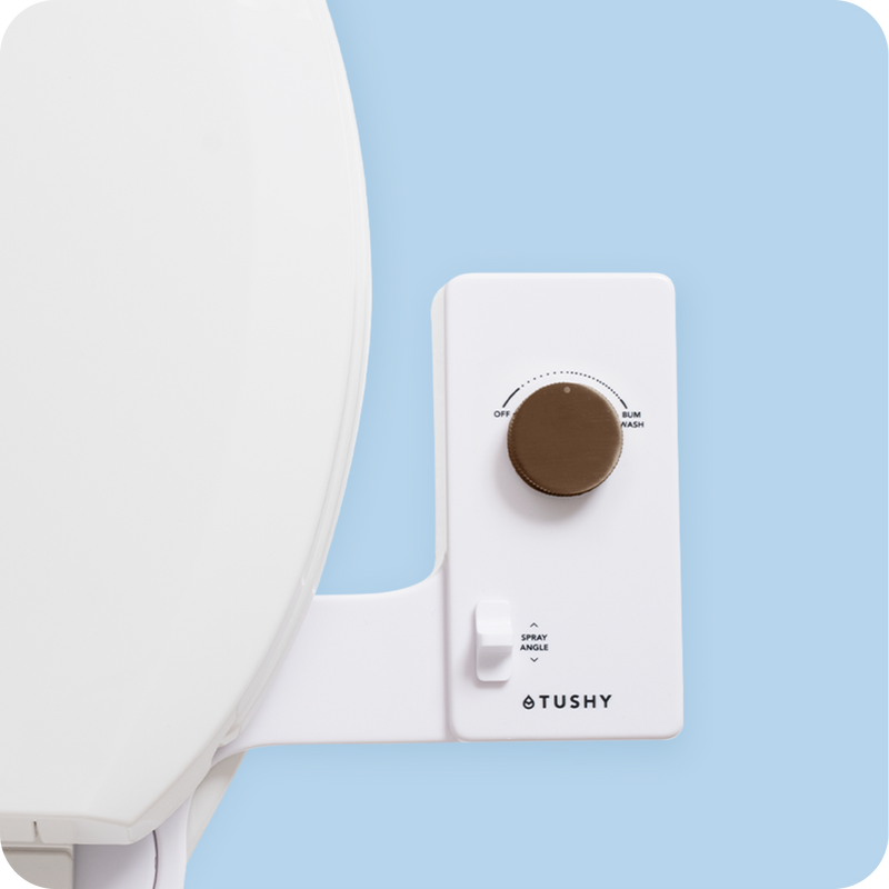TUSHY Classic 3.0 Non-Electric Bidet Attachment, Adjustable Water Pressure, Angle Control & Easy Home Installation