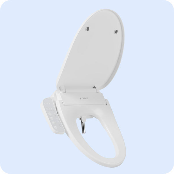 TUSHY Cloud Electronic Bidet Heated Toilet Seat with Warm Water, Air Dryer, Soft Close Lid, and Night Light