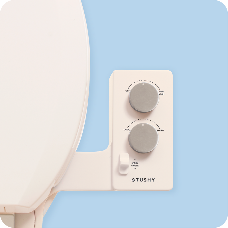 TUSHY Spa 3.0 Premium Bidet Attachment, Dual Temp Cold & Warm Water, Self Cleaning, Adjustable Pressure Nozzle & Angle Control
