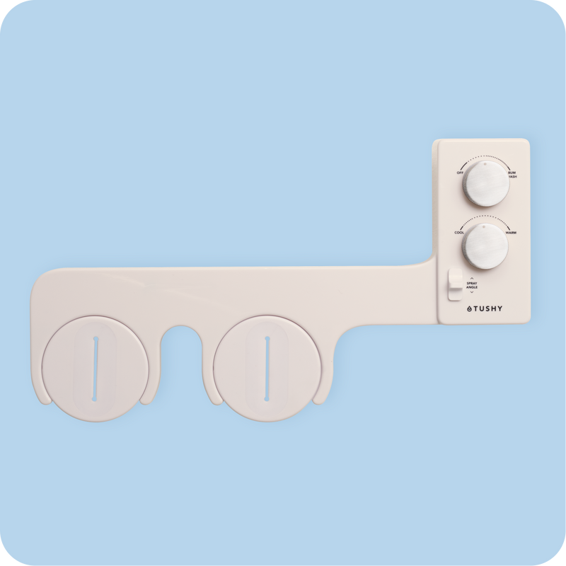 TUSHY Spa 3.0 Premium Bidet Attachment, Dual Temp Cold & Warm Water, Self Cleaning, Adjustable Pressure Nozzle & Angle Control