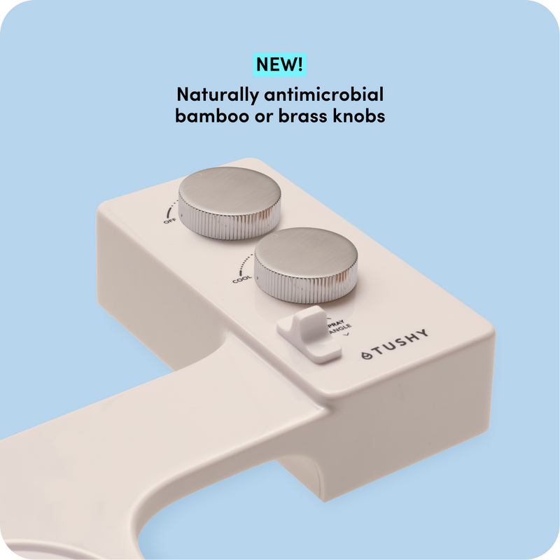 TUSHY Spa 3.0 Premium Bidet Attachment, Dual Temp Cold & Warm Water, Self Cleaning, Adjustable Pressure Nozzle & Angle Control