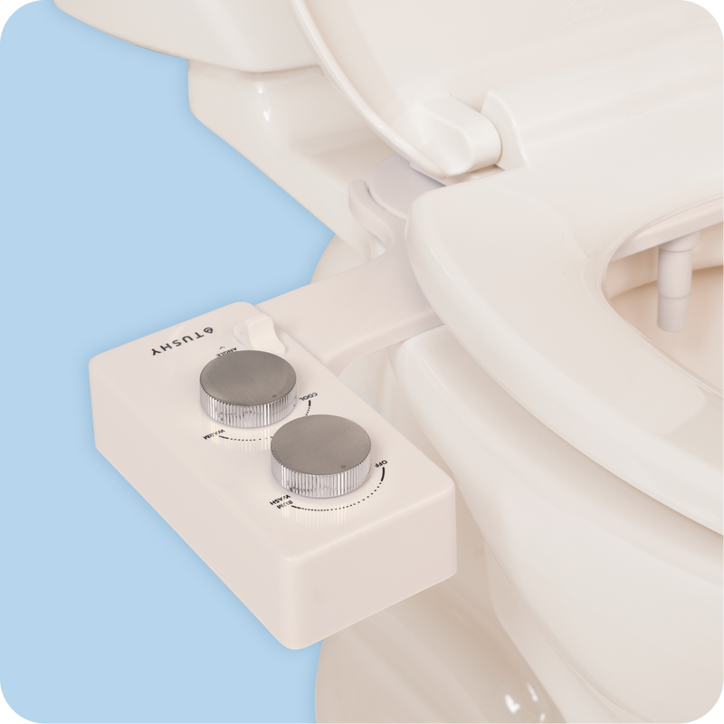 TUSHY Spa 3.0 Premium Bidet Attachment, Dual Temp Cold & Warm Water, Self Cleaning, Adjustable Pressure Nozzle & Angle Control