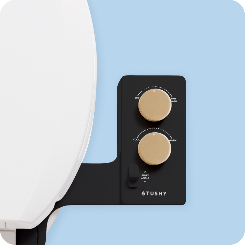 TUSHY Spa 3.0 Premium Bidet Attachment, Dual Temp Cold & Warm Water, Self Cleaning, Adjustable Pressure Nozzle & Angle Control