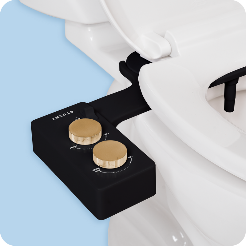 TUSHY Spa 3.0 Premium Bidet Attachment, Dual Temp Cold & Warm Water, Self Cleaning, Adjustable Pressure Nozzle & Angle Control