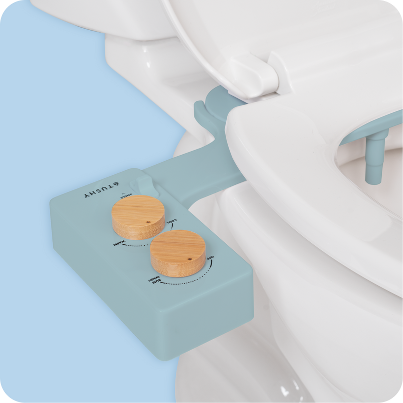 TUSHY Spa 3.0 Premium Bidet Attachment, Dual Temp Cold & Warm Water, Self Cleaning, Adjustable Pressure Nozzle & Angle Control