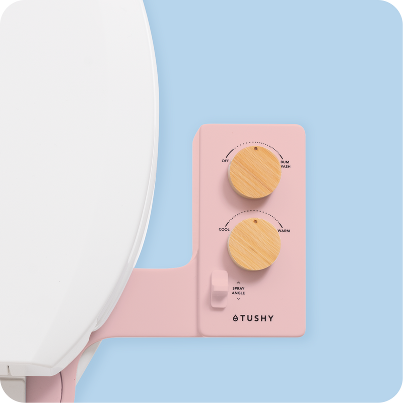 TUSHY Spa 3.0 Premium Bidet Attachment, Dual Temp Cold & Warm Water, Self Cleaning, Adjustable Pressure Nozzle & Angle Control