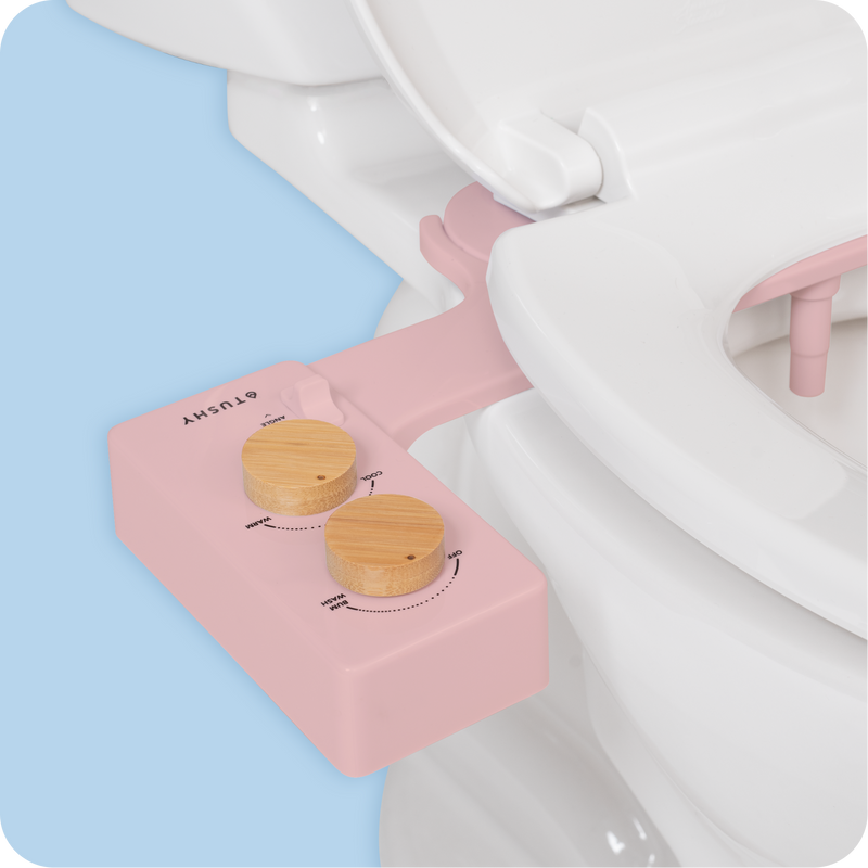 TUSHY Spa 3.0 Premium Bidet Attachment, Dual Temp Cold & Warm Water, Self Cleaning, Adjustable Pressure Nozzle & Angle Control