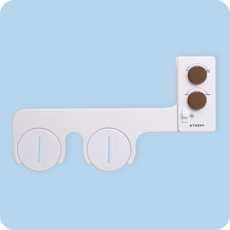 TUSHY Spa 3.0 Premium Bidet Attachment, Dual Temp Cold & Warm Water, Self Cleaning, Adjustable Pressure Nozzle & Angle Control