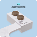 TUSHY Spa 3.0 Premium Bidet Attachment, Dual Temp Cold & Warm Water, Self Cleaning, Adjustable Pressure Nozzle & Angle Control