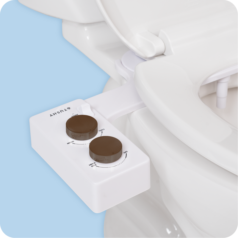 TUSHY Spa 3.0 Premium Bidet Attachment, Dual Temp Cold & Warm Water, Self Cleaning, Adjustable Pressure Nozzle & Angle Control