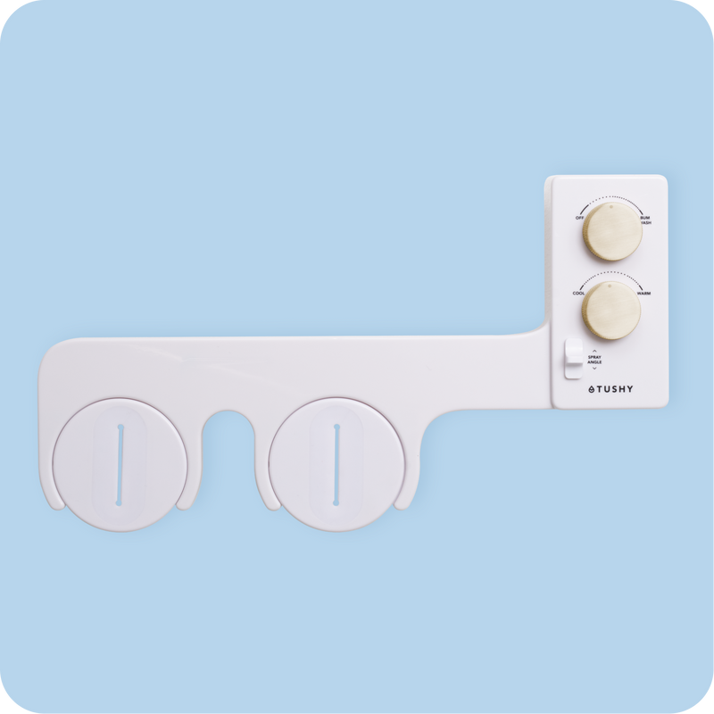 TUSHY Spa 3.0 Premium Bidet Attachment, Dual Temp Cold & Warm Water, Self Cleaning, Adjustable Pressure Nozzle & Angle Control