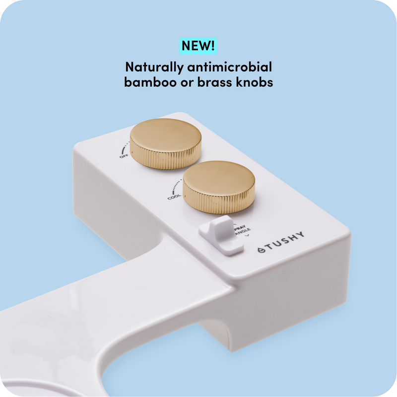 TUSHY Spa 3.0 Premium Bidet Attachment, Dual Temp Cold & Warm Water, Self Cleaning, Adjustable Pressure Nozzle & Angle Control