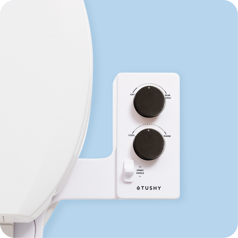 TUSHY Spa 3.0 Premium Bidet Attachment, Dual Temp Cold & Warm Water, Self Cleaning, Adjustable Pressure Nozzle & Angle Control