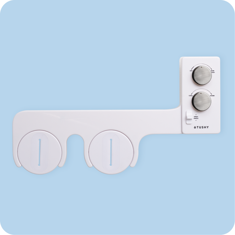 TUSHY Spa 3.0 Premium Bidet Attachment, Dual Temp Cold & Warm Water, Self Cleaning, Adjustable Pressure Nozzle & Angle Control
