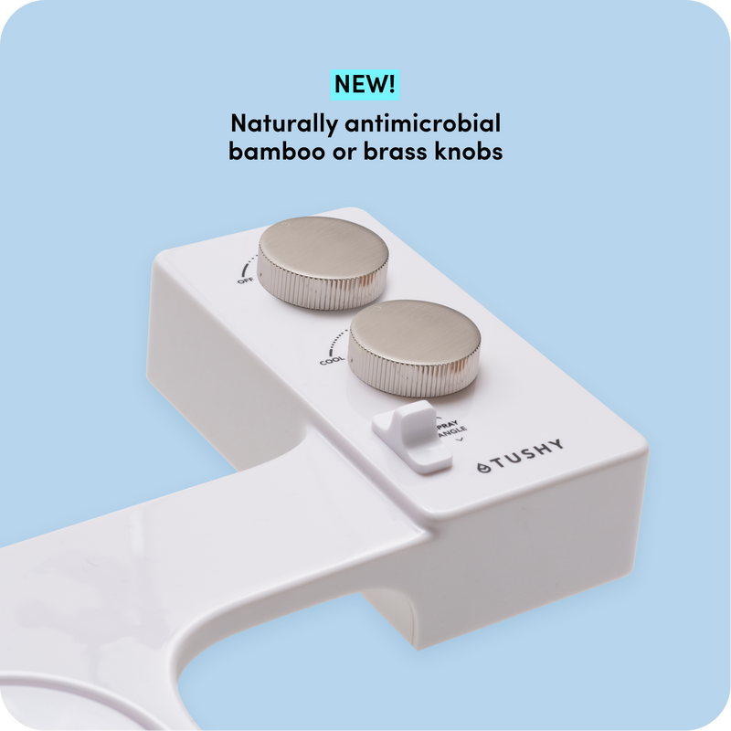 TUSHY Spa 3.0 Premium Bidet Attachment, Dual Temp Cold & Warm Water, Self Cleaning, Adjustable Pressure Nozzle & Angle Control