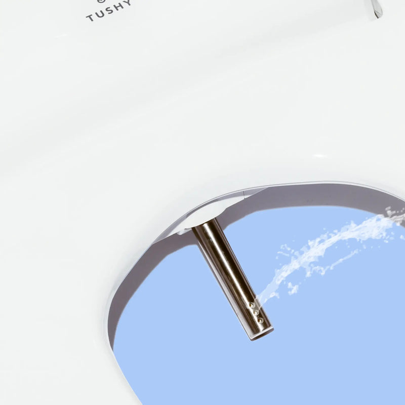 TUSHY Ace Electric Bidet and Heated Seat, Self Cleaning Nozzle Air Drier & Remote Control