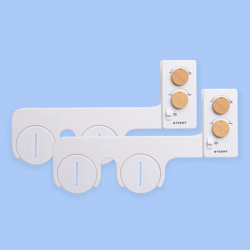 TUSHY Spa 3.0 Premium Bidet Attachment, Dual Temp Cold & Warm Water, Self Cleaning, Adjustable Pressure Nozzle & Angle Control