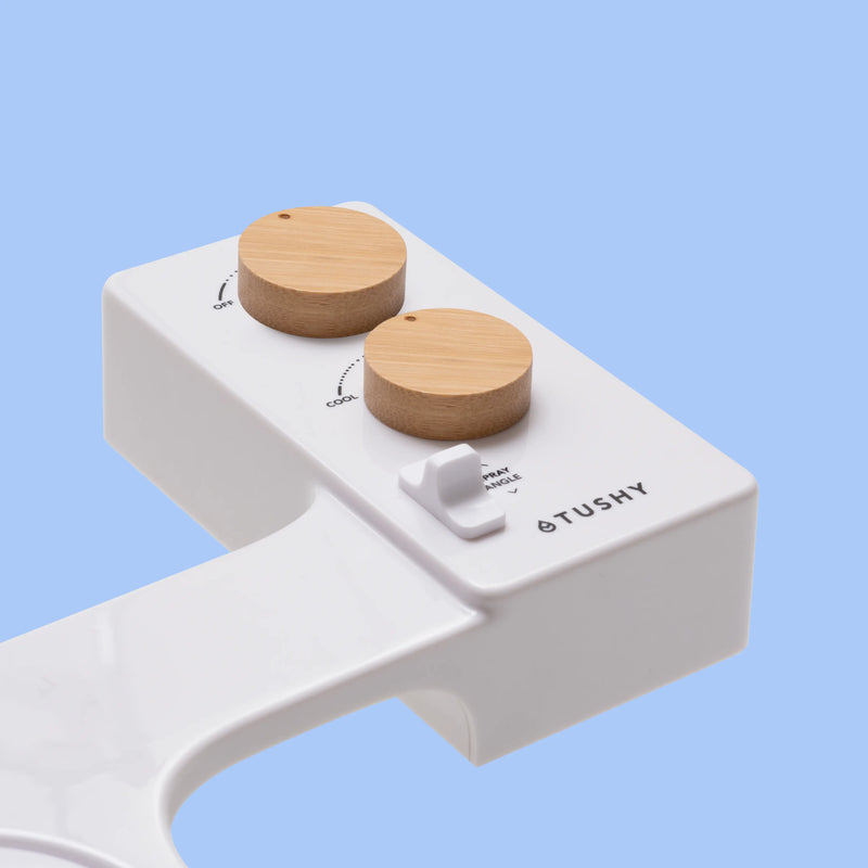 TUSHY Spa 3.0 Premium Bidet Attachment, Dual Temp Cold & Warm Water, Self Cleaning, Adjustable Pressure Nozzle & Angle Control