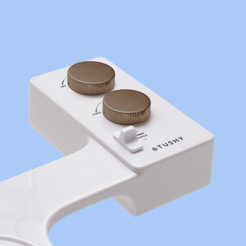 TUSHY Spa 3.0 Premium Bidet Attachment, Dual Temp Cold & Warm Water, Self Cleaning, Adjustable Pressure Nozzle & Angle Control