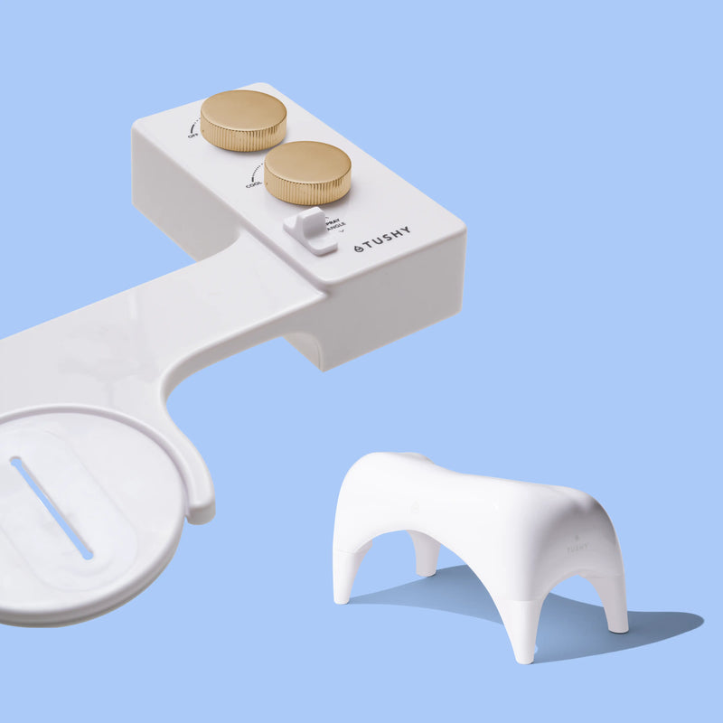 TUSHY Spa 3.0 Premium Bidet Attachment, Dual Temp Cold & Warm Water, Self Cleaning, Adjustable Pressure Nozzle & Angle Control