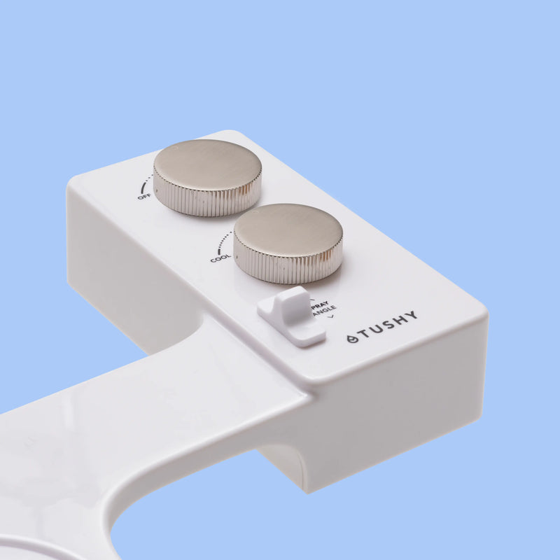 TUSHY Spa 3.0 Premium Bidet Attachment, Dual Temp Cold & Warm Water, Self Cleaning, Adjustable Pressure Nozzle & Angle Control