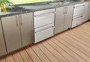Thor Kitchen 24-Inch 5.4 cu. ft. Built-in Indoor/Outdoor Undercounter Double Drawer Refrigerator in Stainless Steel (TRF24U)