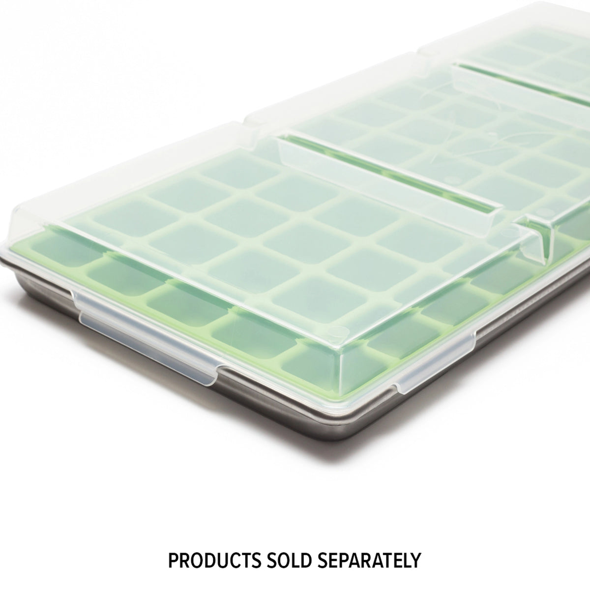 Harvest Right medium freeze dryer trays, light green translucent with grid design