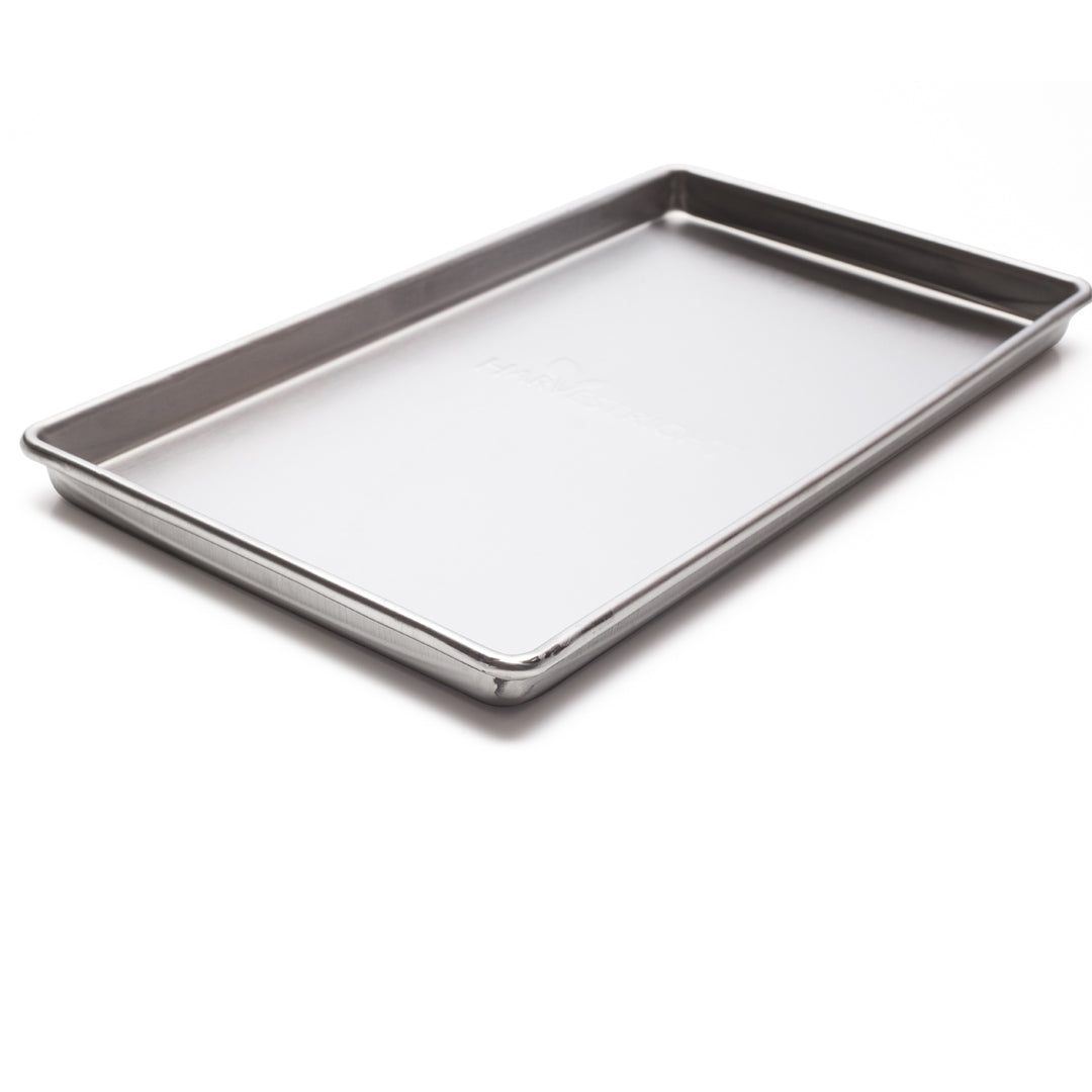 Harvest Right freeze dryer tray with smooth white interior and metallic silver border