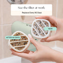 Canopy Bath Tub Filter with Color Changing Temperature Indicator and Protective Spout Cover