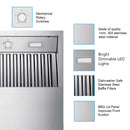 Victory Twister BBQ 48-Inch 1200 CFM Wall Mount Outdoor Range Hood for BBQ (Twister-BBQ-48)