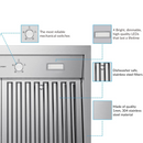 Victory Twister 30-Inch 750 CFM Wall Mount Range Hood in Stainless Steel (Twister-30)