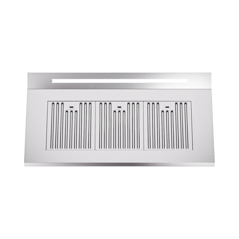 ILVE Professional Plus II 48-Inch 600 CFM Wall Mount Ducted Range Hood in Stainless Steel (UAGQ48SS)