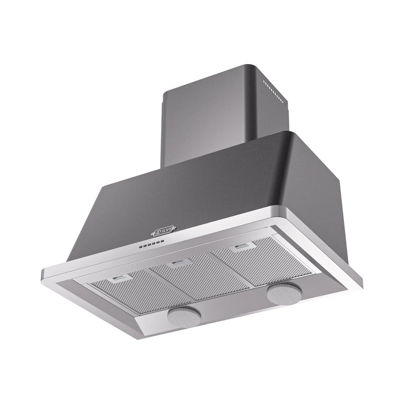 ILVE Majestic II 36-Inch 600 CFM Wall Mount Range Hood in Graphite Matte (UAM90MG)