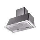 ILVE 40-Inch Majestic Matte Graphite Wall Mount Range Hood with 600 CFM Blower - Auto-off Function (UAM100MG)
