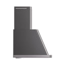 ILVE 40-Inch Majestic Matte Graphite Wall Mount Range Hood with 600 CFM Blower - Auto-off Function (UAM100MG)
