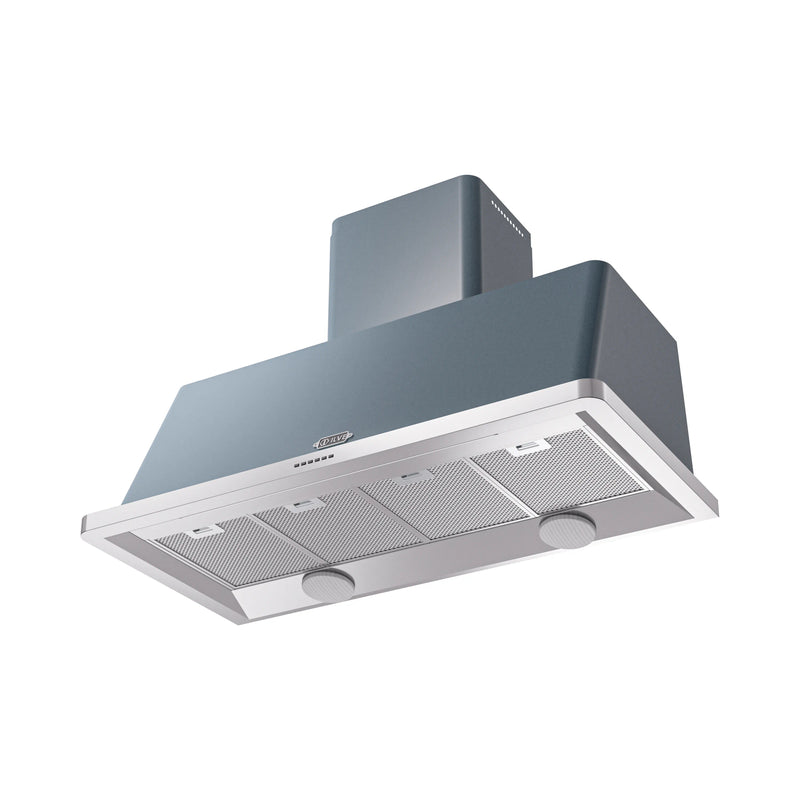 ILVE Majestic II 48-Inch 850 CFM Wall Mount Range Hood in Blue Grey (UAM120BG)