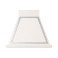 ILVE Nostalgie II 30-Inch 600 CFM Wall Mounted Range Hood in Antique White with Chrome Trim (UANB30AWC)