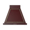 ILVE Nostalgie II 30-Inch 600 CFM Wall Mounted Range Hood in Burgundy with Bronze Trim (UANB30BUB)