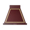 ILVE Nostalgie II 30-Inch 600 CFM Wall Mounted Range Hood in Burgundy with Brass Trim (UANB30BUG)