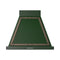 ILVE Nostalgie II 30-Inch 600 CFM Wall Mounted Range Hood in Emerald Green with Bronze Trim (UANB30EGB)