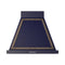 ILVE Nostalgie II 30-Inch 600 CFM Wall Mounted Range Hood in Midnight Blue with Bronze Trim (UANB30MBB)