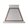 ILVE Nostalgie II 30-Inch 600 CFM Wall Mounted Range Hood in Stainless Steel with Burnished Bronze Trim (UANB30SSB)
