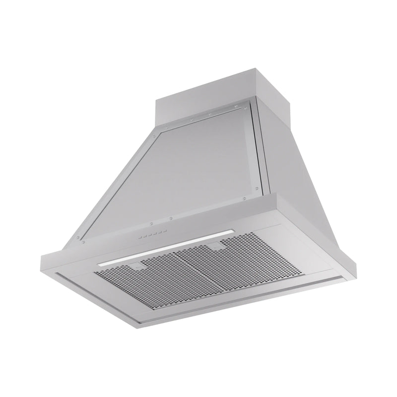 ILVE Nostalgie II 30-Inch 600 CFM Wall Mounted Range Hood in Stainless Steel with Chrome Trim (UANB30SSC)