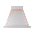 ILVE Nostalgie II 30-Inch 600 CFM Wall Mounted Range Hood in Stainless Steel with Copper Trim (UANB30SSP)