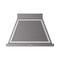 ILVE Nostalgie II 36-Inch 600 CFM Wall Mounted Range Hood in Graphite Matte with Chrome Trim (UANB36MGC)